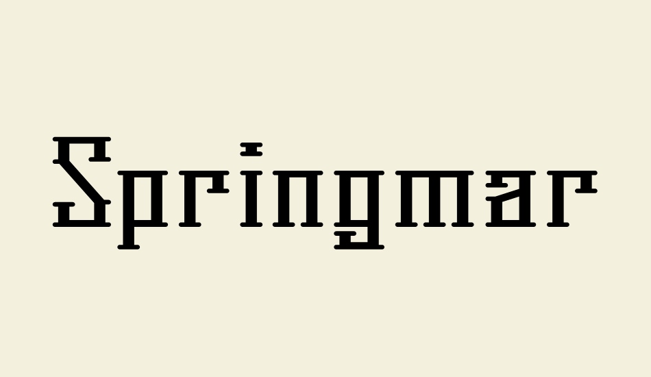 springmarch-roman font big