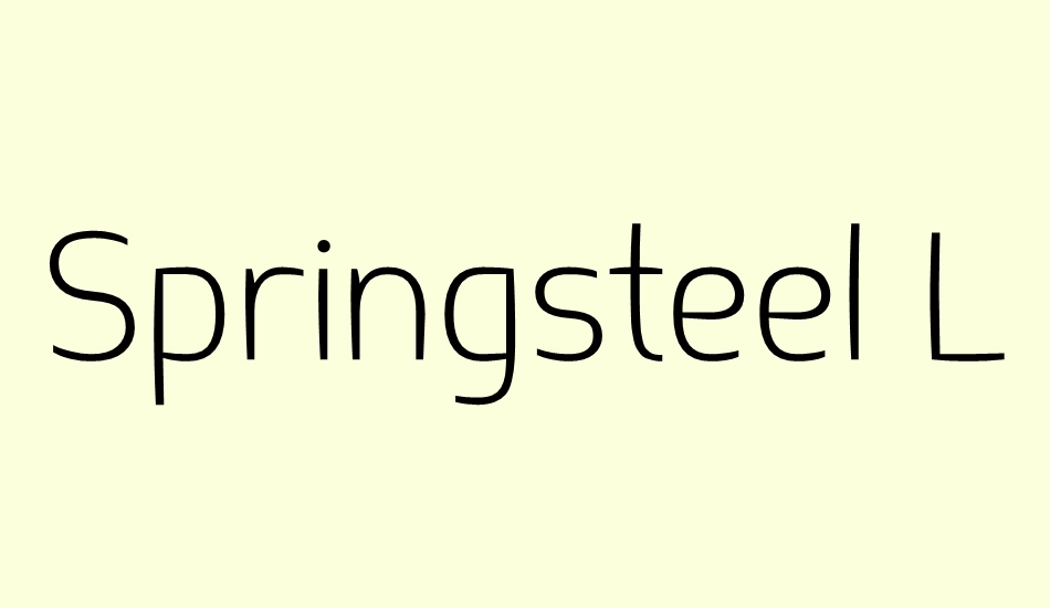 springsteel-lig font big