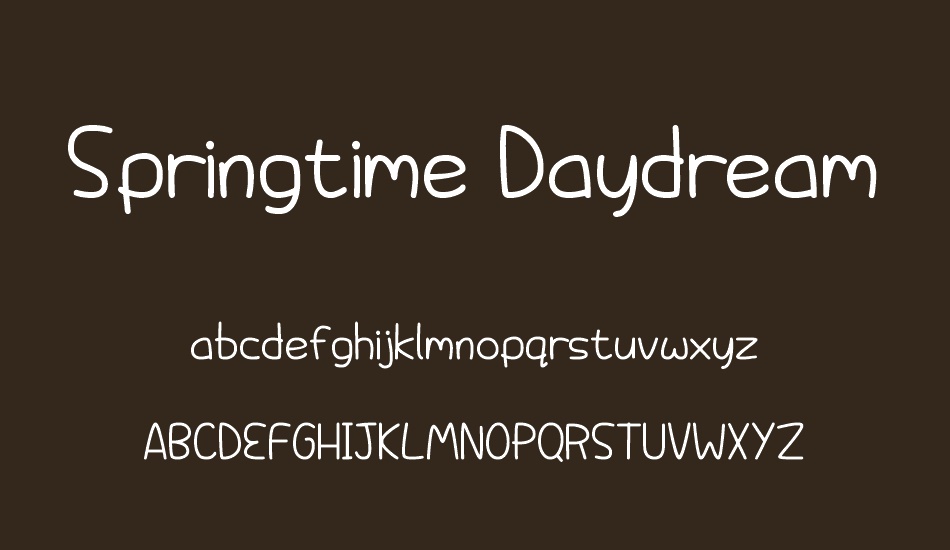 springtime-daydream font