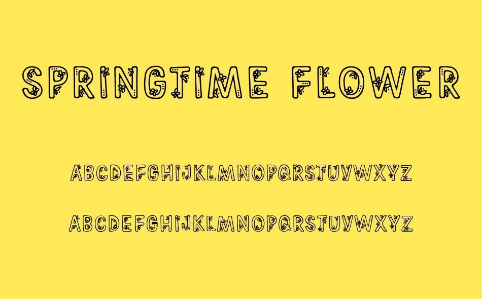 Springtime Flowers font