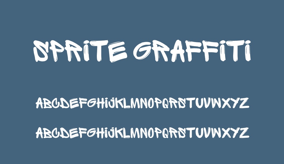 sprite-graffiti font