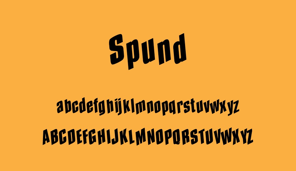 spund font