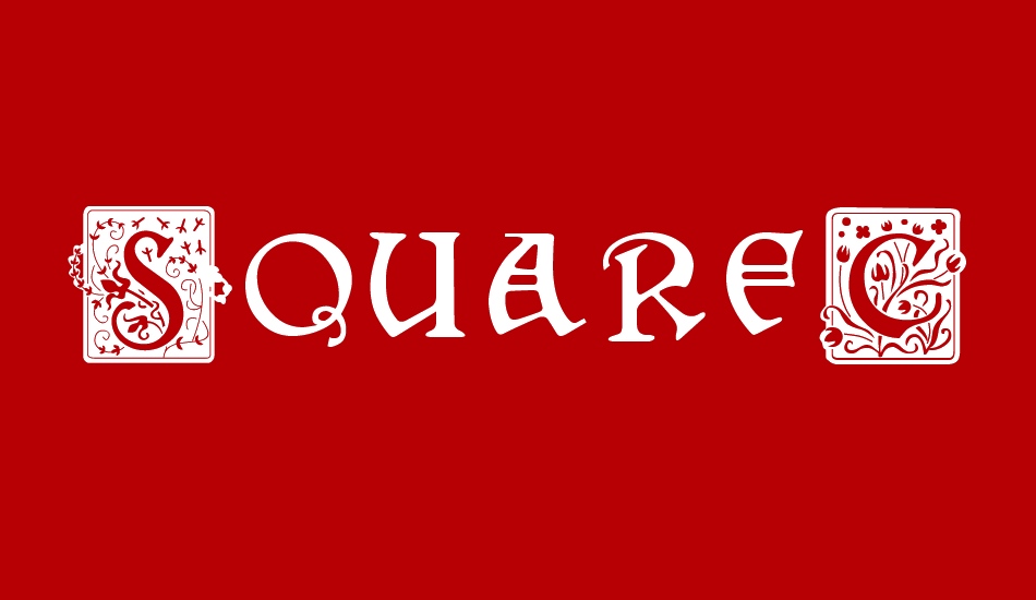squarecaps font big
