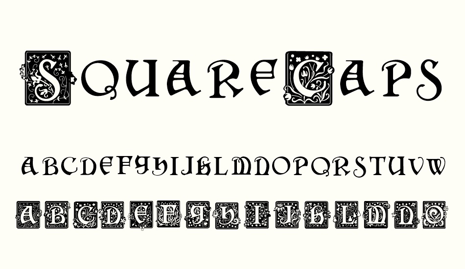 squarecaps font