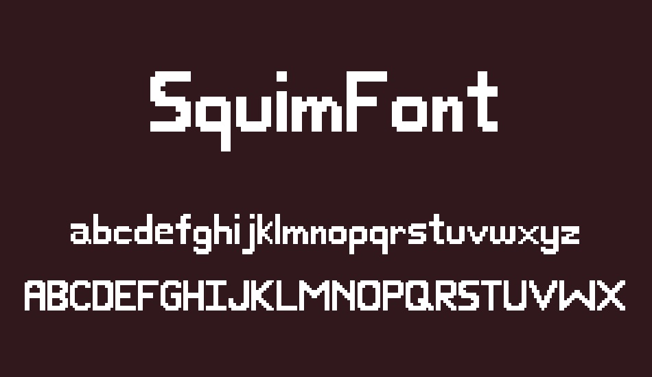 squimfont font