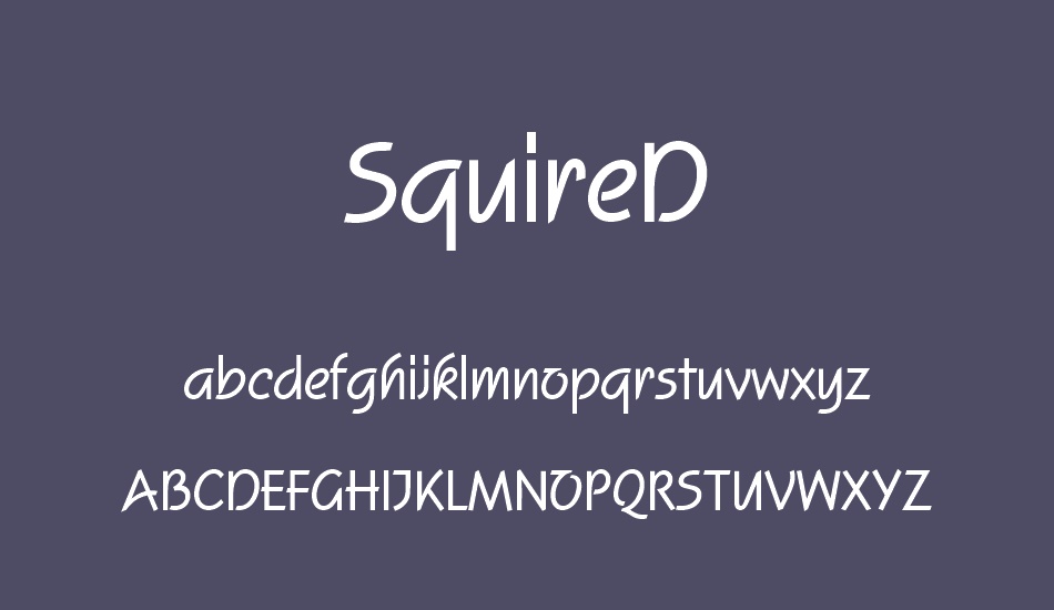 squired font