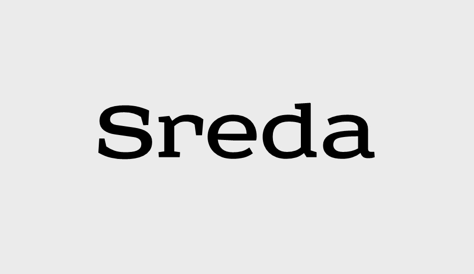 sreda font big