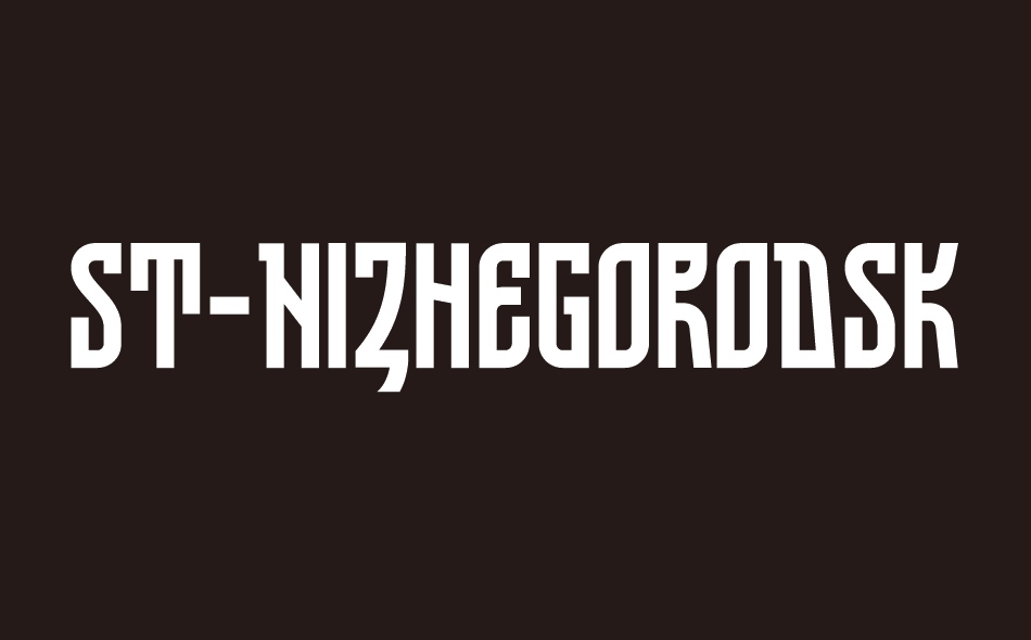 ST Nizhegorodsky font big