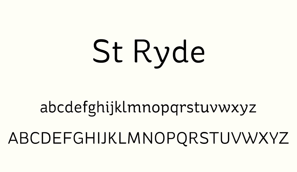 st-ryde-regular font