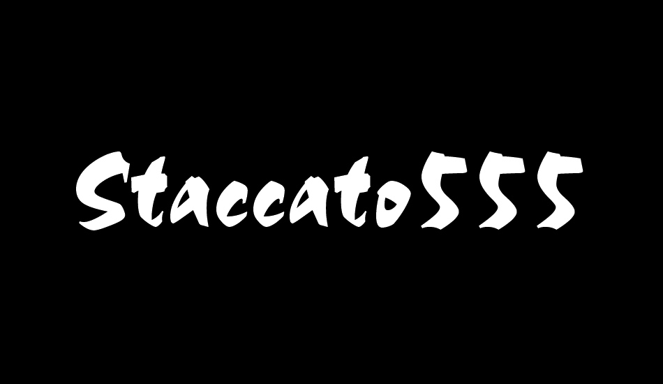 staccato555-bt font big