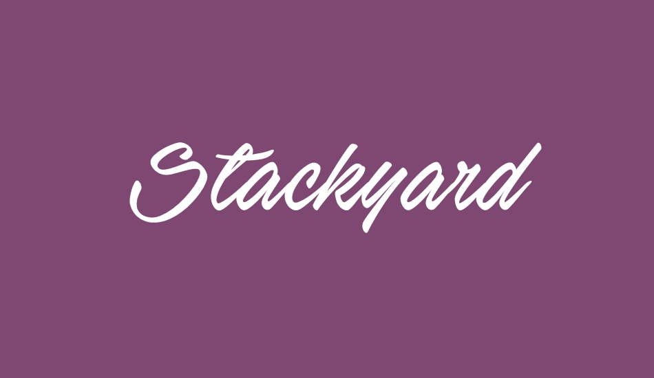 stackyard-personal-use font big