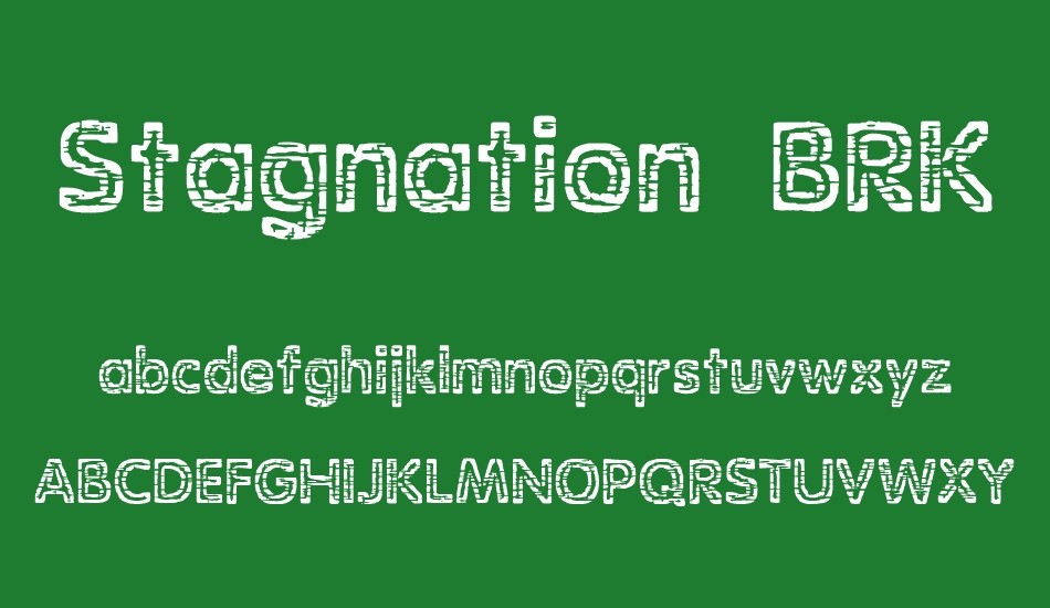stagnation-brk font