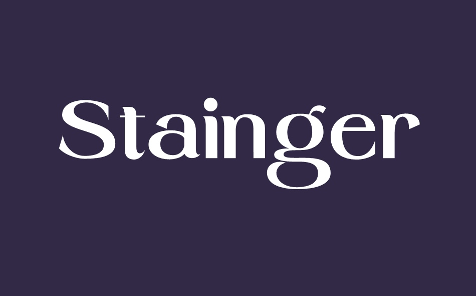 Stainger font big