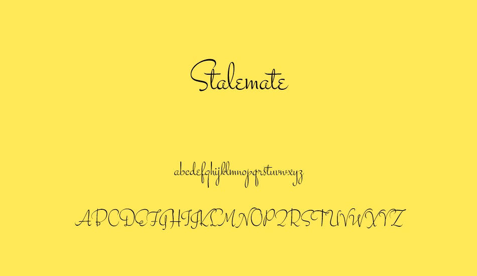 stalemate font