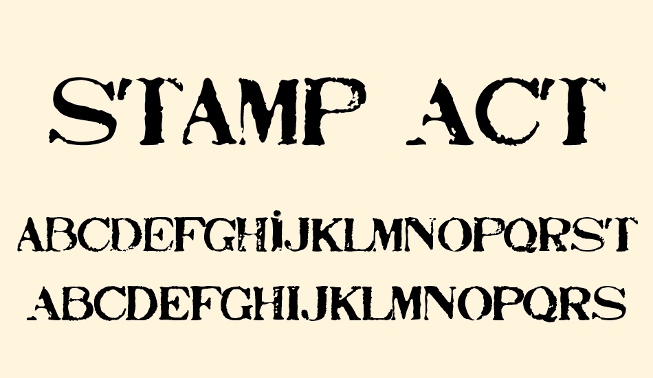 stamp-act font