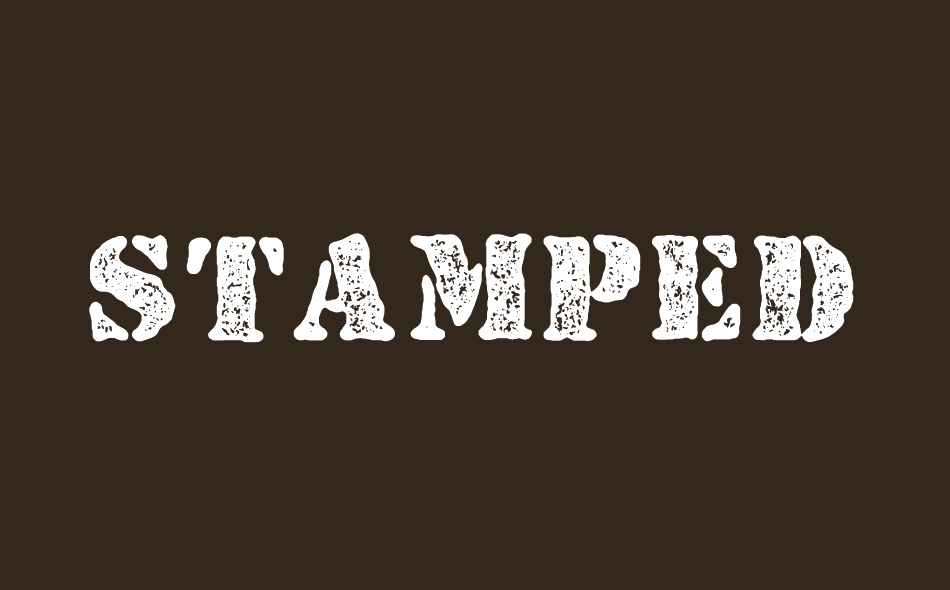 Stamped font big