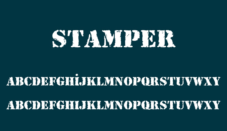 stamper font