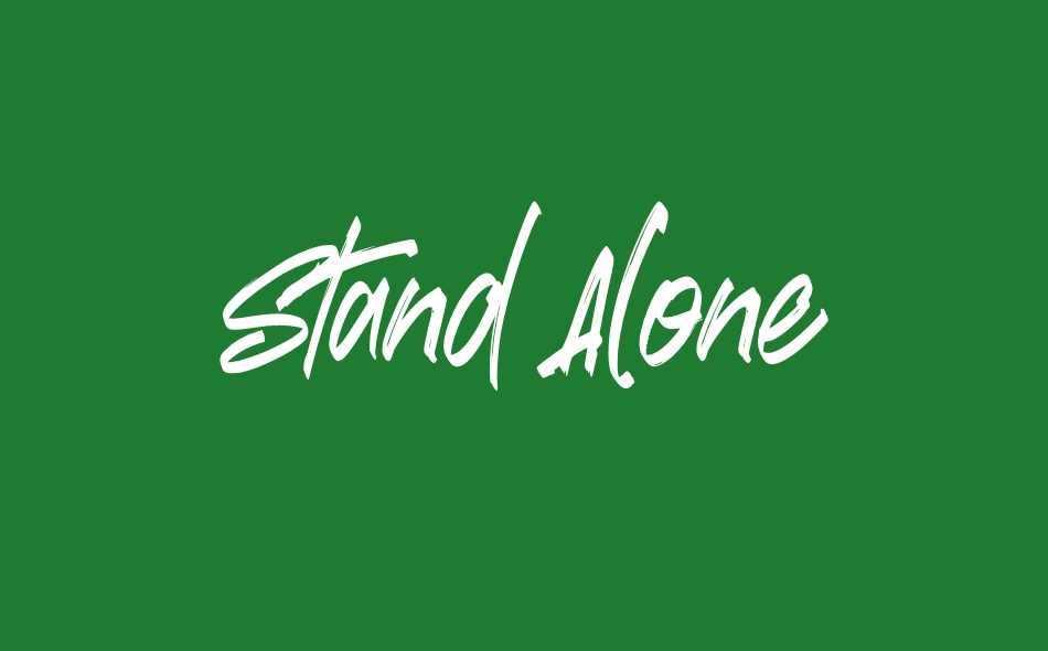 Stand Alone font big