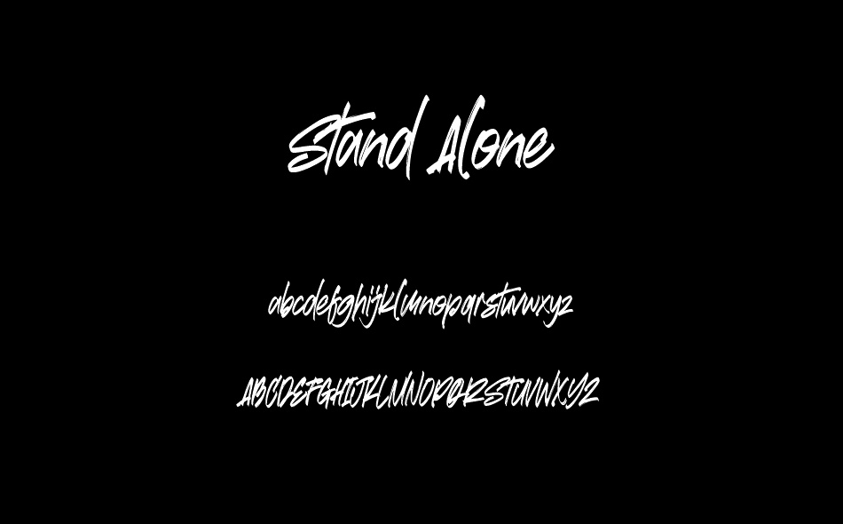 Stand Alone font