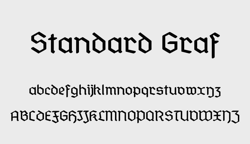 standard-graf font