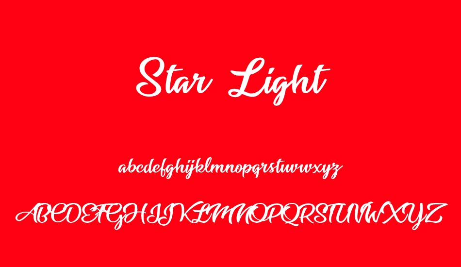star-light-personal-use font