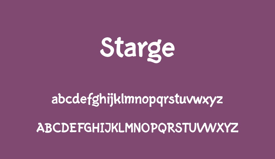 starge-personal-use-only font