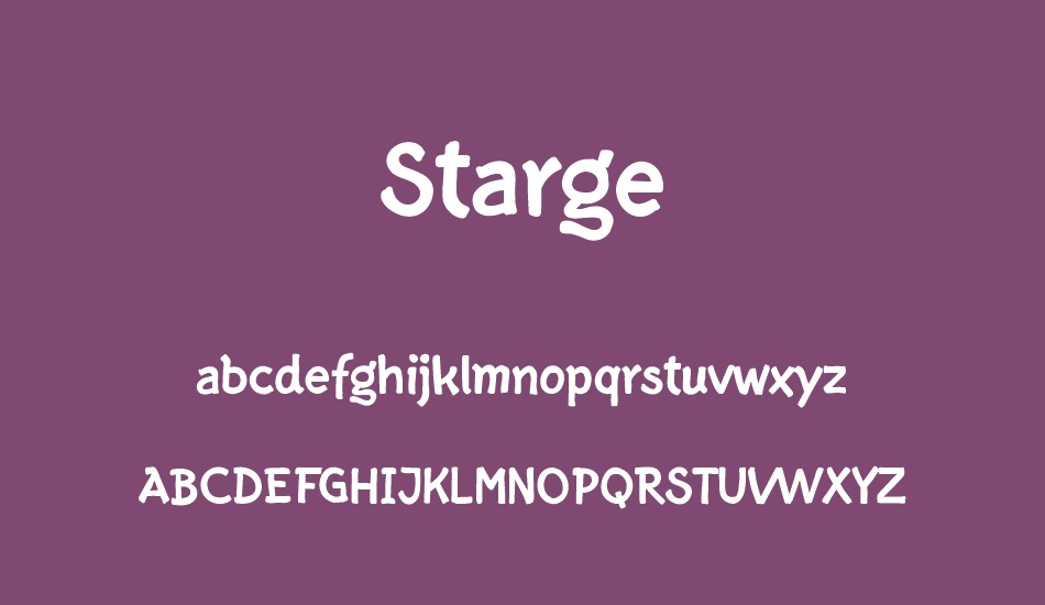 starge-personal-use-only font