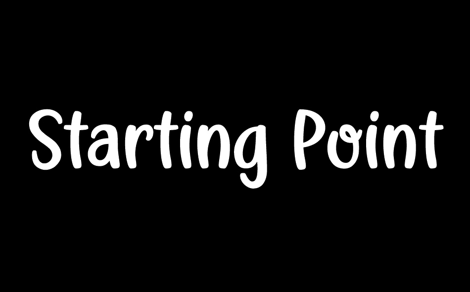 Starting Point font big