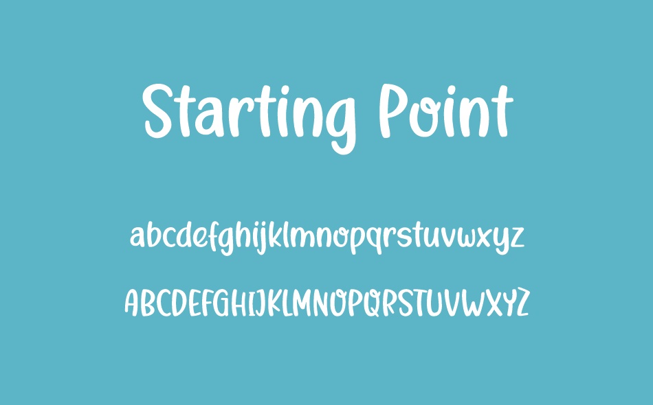 Starting Point font
