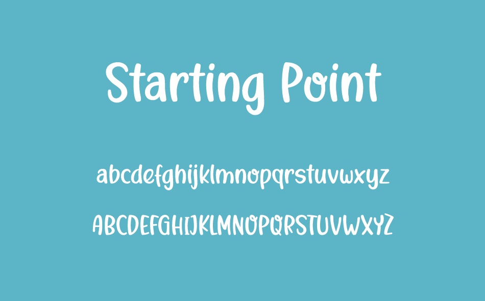 Starting Point font