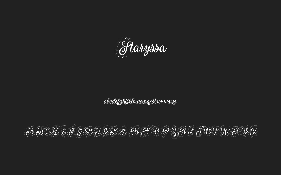 Staryssa font