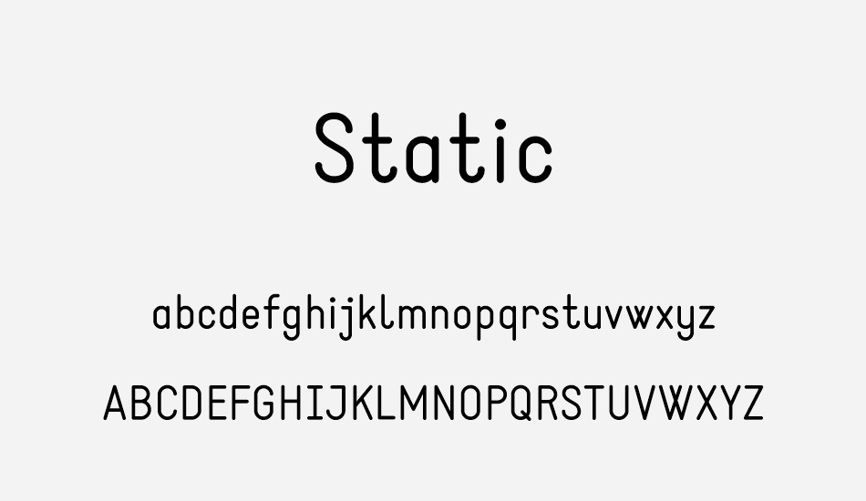 static font