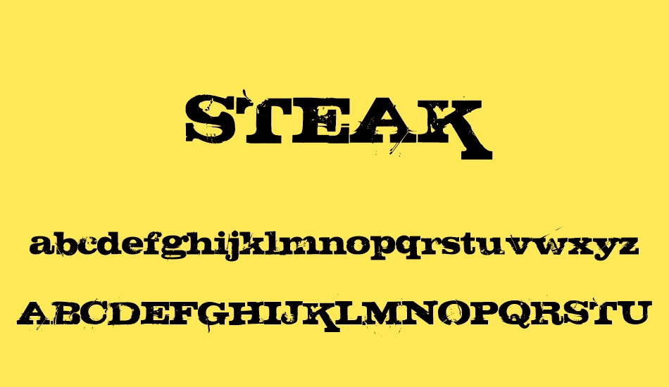 steak font
