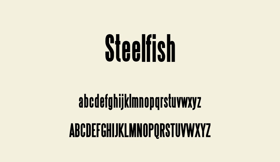 steelfish font
