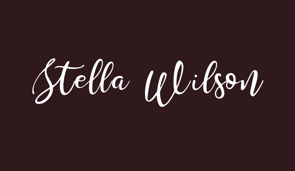 stella-wilson font big