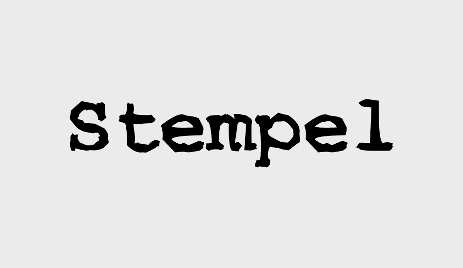 stempel font big