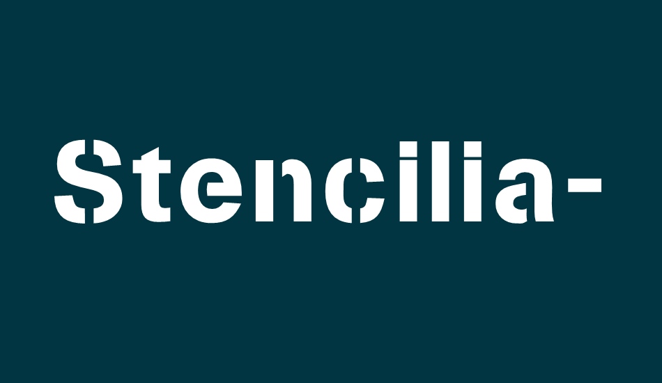 stencilia-a font big