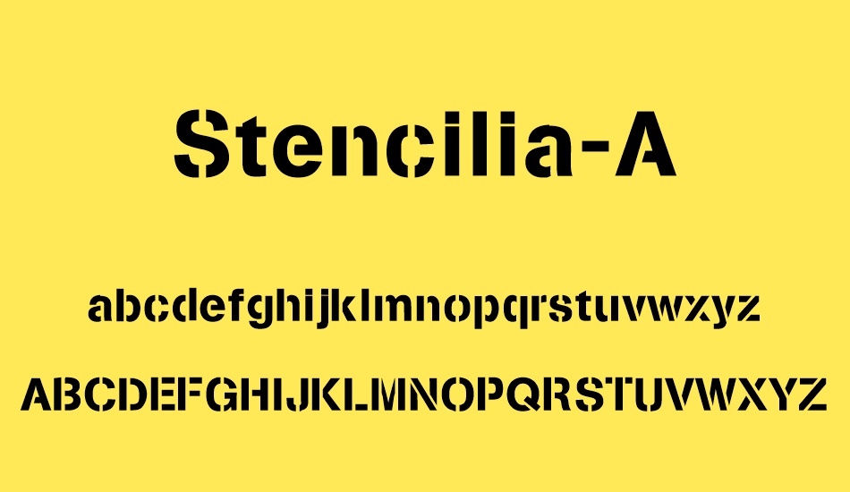 stencilia-a font