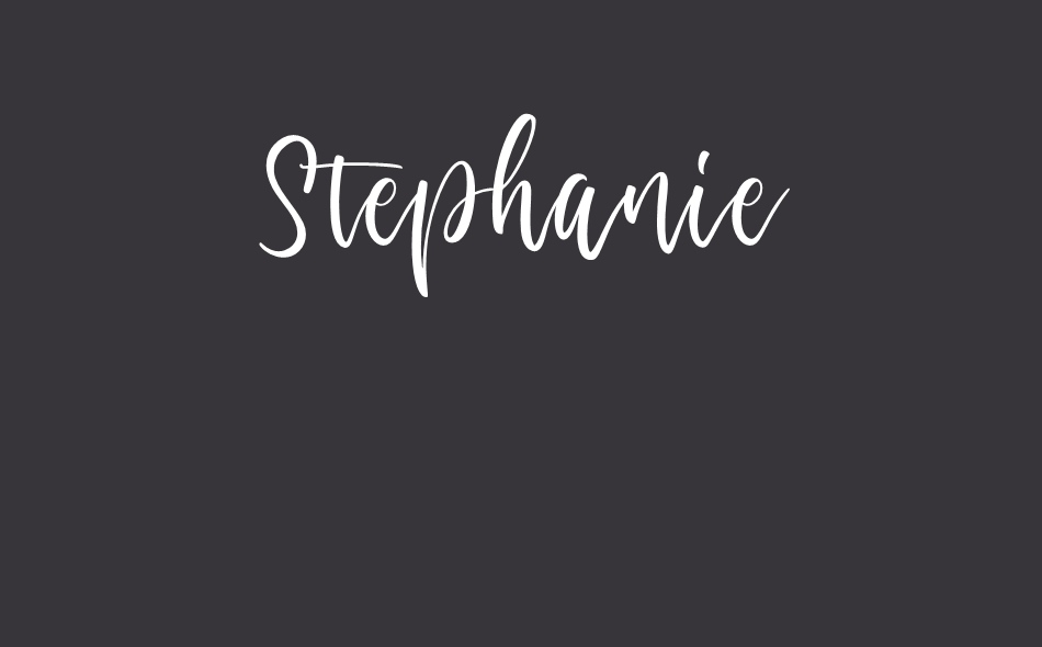 Stephanie font big