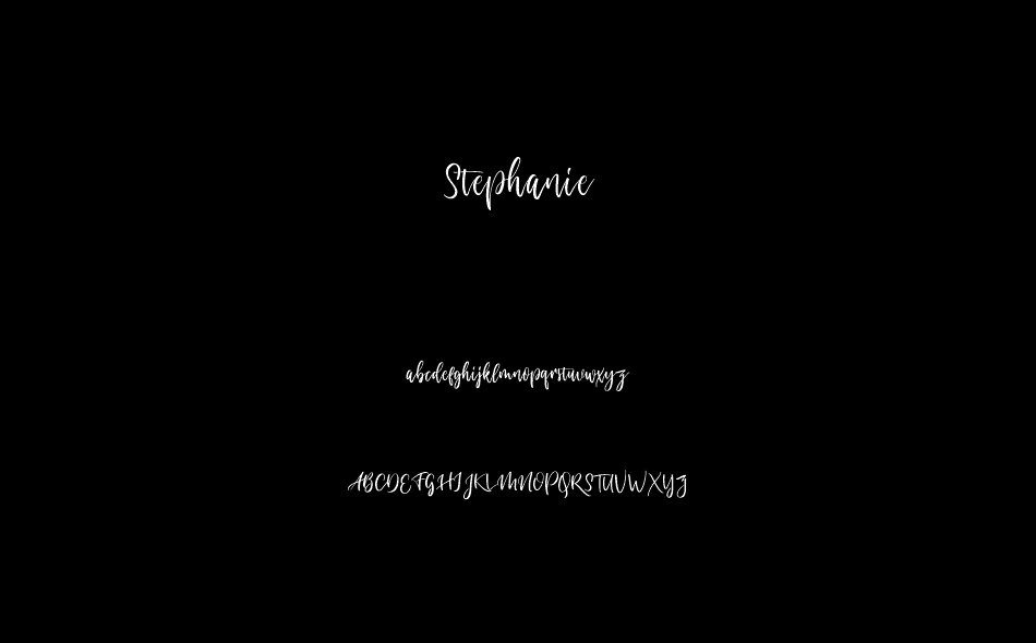 Stephanie font