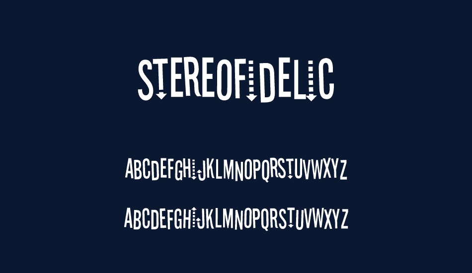 stereofidelic font