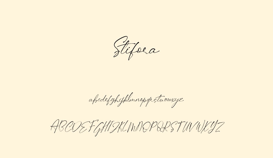 stifora font