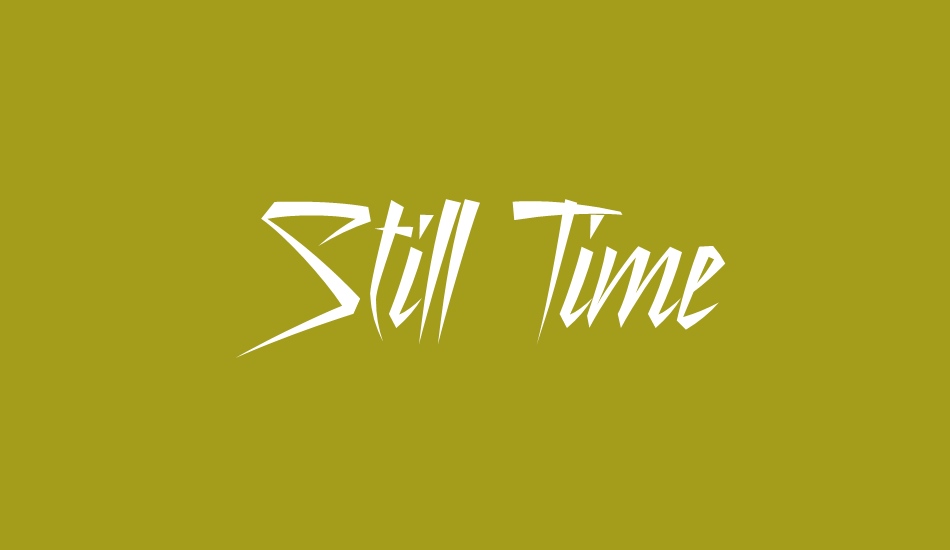 still-time font big