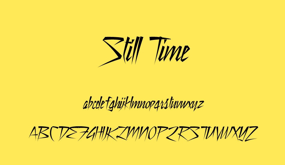 still-time font
