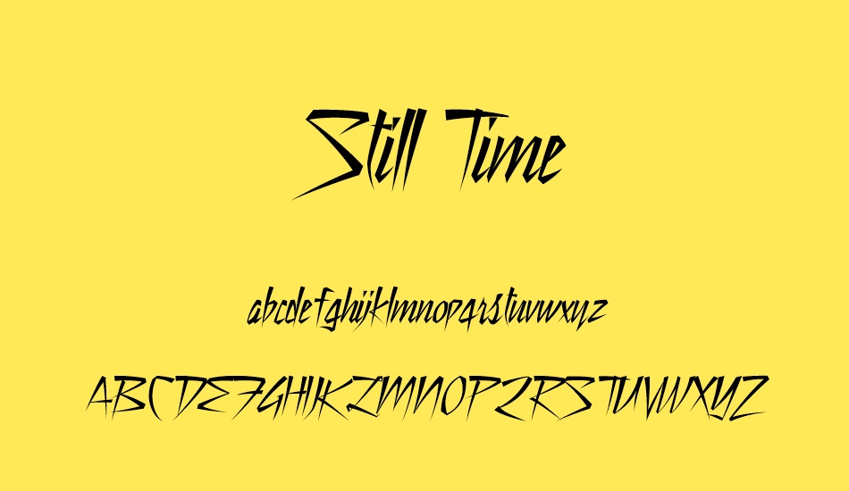 still-time font