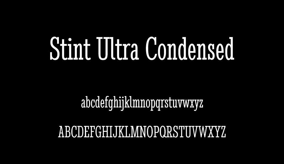 stint-ultra-condensed font