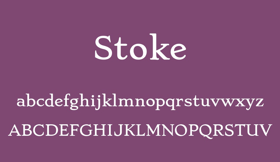 stoke font