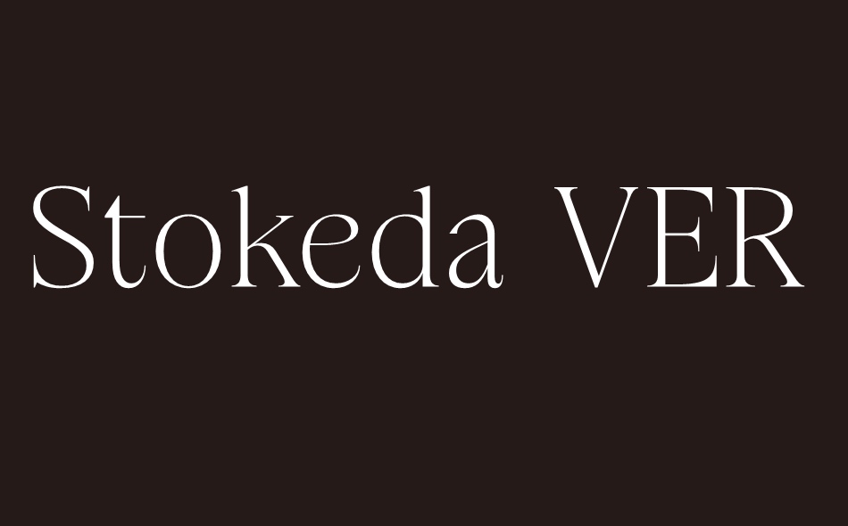 Stokeda font big