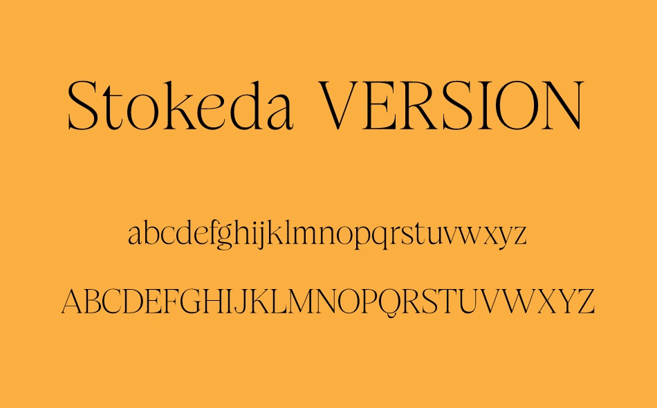 Stokeda font