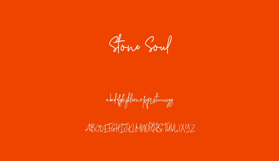 stone-soul font